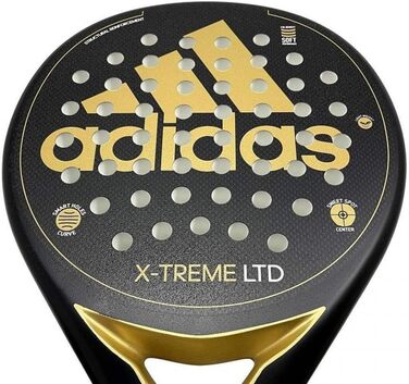 Ракетка Adidas X-Treme чорного кольору з золотими деталями