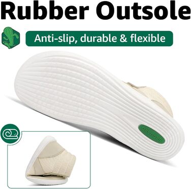 Чоботи для пішоходів Saguaro Unisex з широкою передньою частиною та плоскою підошвою, розмір 36-48 (Бежевий, 46 EU)