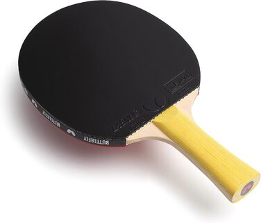 Професійна ракетка для настільного тенісу BUTTERFLY Specialist, чорний/червоний, ITTF, для змагань