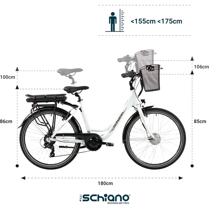 Електровелосипед F.lli Schiano E-Moon 26