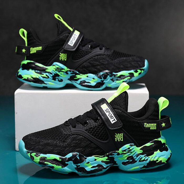 Зручні спортивні кросівки для ходьби та бігу, розмір 33.5 EU, зелені