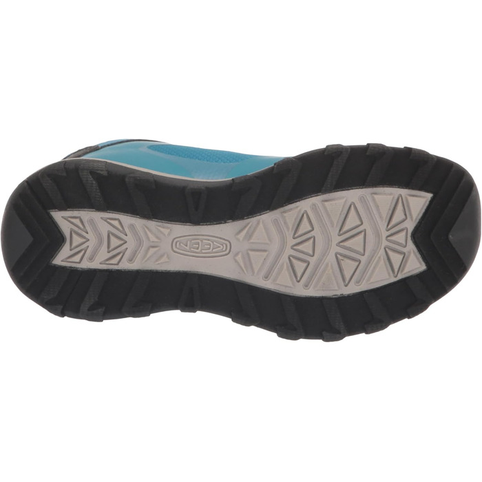 KEEN Wanduro Mid - Водонепроникні дитячі черевики для хайкінгу, Fjord Blue/Fuchsia/Purple, 38 EU