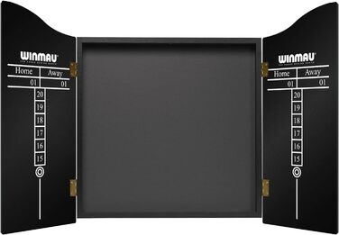 Дерев'яна шафа для дартсу WINMAU Man Cave з принтом