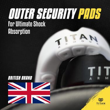 Захист зубів Titan Armour® з двошаровою технологією, для дорослих та підлітків, індивідуальний захист ротової порожнини, включає захист, Boil & Bite, бокс, регбі, MMA, хокей, вік 11+ Червоний