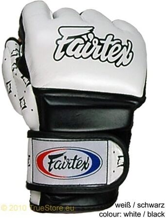 Боксерські рукавички Fairtex MMA Super Sparring FGV17, білі/чорні, XL