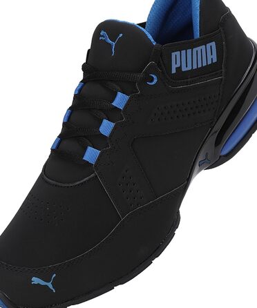 Чоловічі кросівки PUMA Enzin SL V2 для бігу та повсякденного носіння (42.5 EU, Puma Black Lapis Blue)