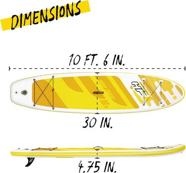 Надувна SUP-дошка Hydro-Force Aqua Cruise 320x76x12 см для турінгу, комплект