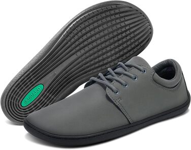 Чоловічі тапочки-мінімалісти SAGUARO Noble II, сірі, розмір 36-48. Легкі, з широкою передньою частиною та антиковзкою підошвою.