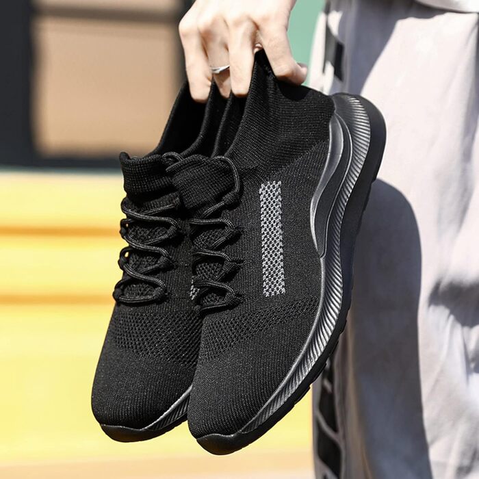 Чоловічі зимові кросівки, робочі черевики, туристичні черевики, спортивні черевики, водонепроникні, S1, жіночі черевики для трейлраннінгу, жіночі вологостійкі черевики, чорний (A2, 42 EU)