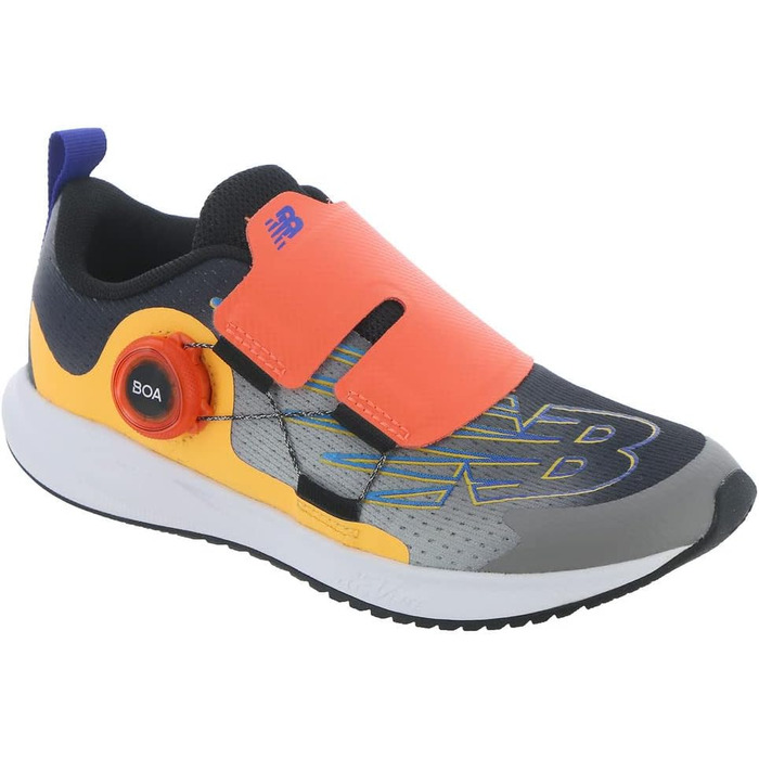 Кросівки для дівчаток New Balance FuelCore Reveal V3 Boa, чорний/інфініті блакитний/ярко-помаранчевий, розмір Big Kid