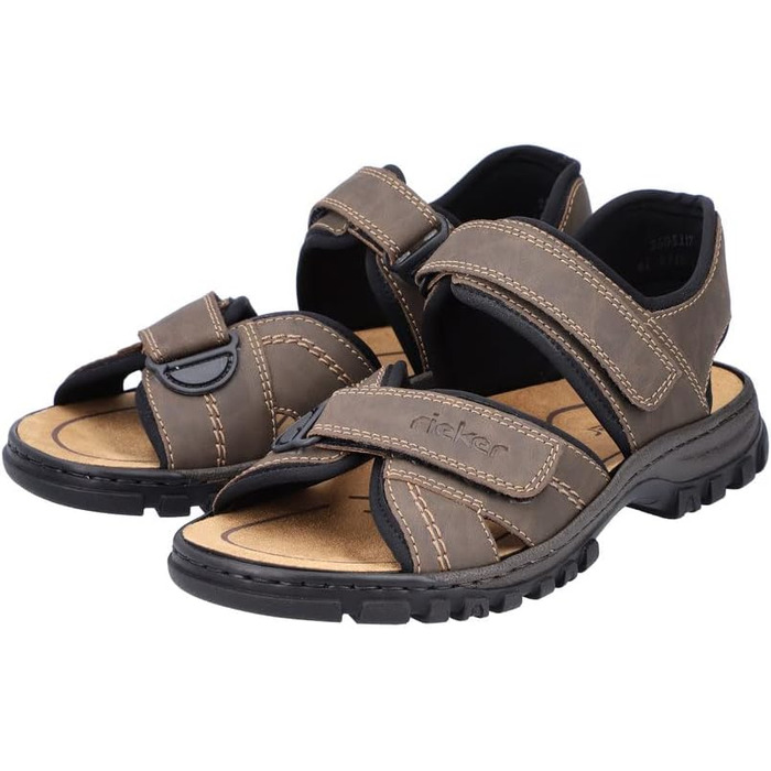 Чоловічі сандалії Rieker коричневого кольору, розмір 40 EU