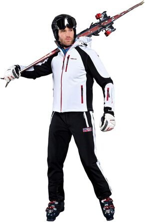 Куртка гірськолижна Nebuus Softshell Rockshe чоловіча чорно-біла (3XL)