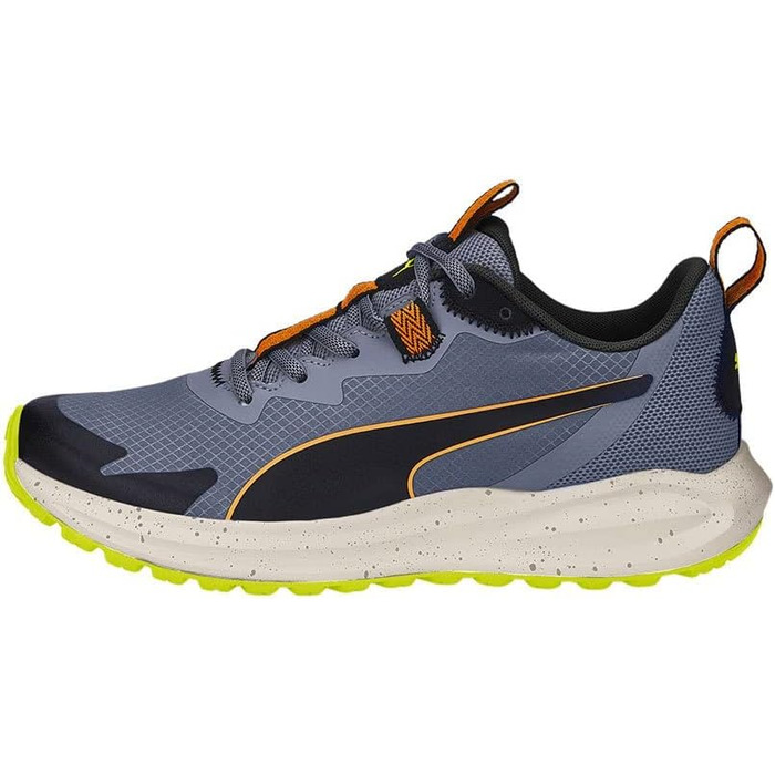 Кросівки Puma Unisex Twitch Runner Trail для трейлраннінгу (45 EU, Evening Sky Orange Brick Puma Black)