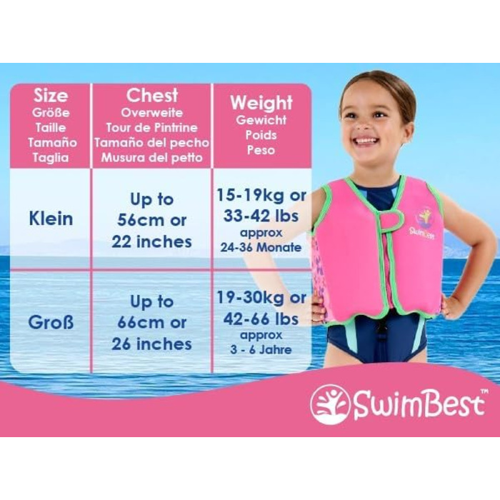 Жилет для плавання SwimBest All at Sea III - безпечний жилет для дітей 3-6 років (19-30 кг)