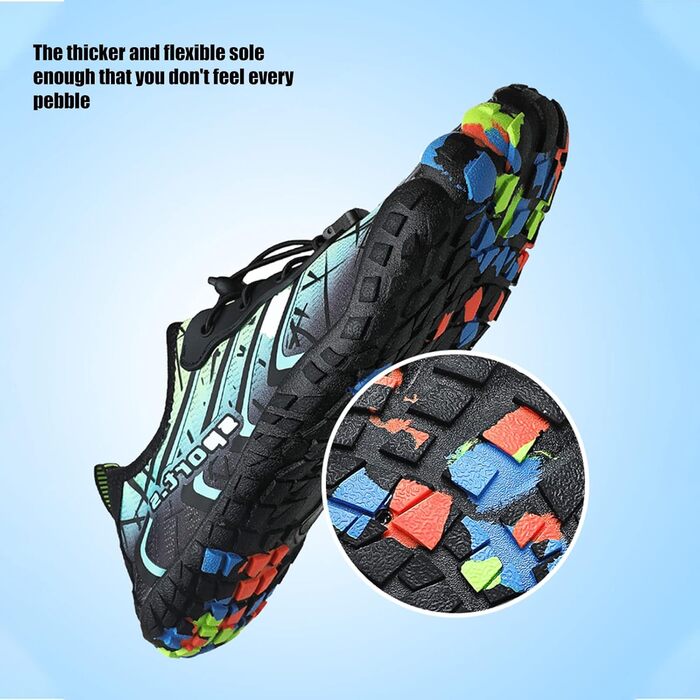 Шкарпетки для плавання Ziitop: чоловічі та жіночі, для пляжу, швидко сохнуть, з дренажними отворами, для каякінгу, фітнесу, трейлраннінгу, хайкінгу, розмір 35-46