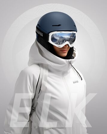 Шолом для сноуборду та лиж OutdoorMaster ELK MIPS для чоловіків, жінок і підлітків, захисний шолом для зимових видів спорту