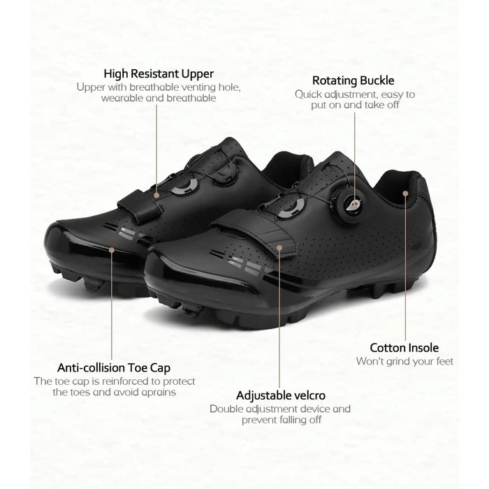 Кросівки для їзди на велосипеді MTB: чоловічі та жіночі, для шосе та гірського велосипеда, SPD, білі, 43 EU