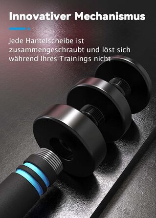 Сталеві гантелі Northdeer STAHL - компактні регульовані гантелі 2,5кг, 5кг, 7,5кг, 10кг з пінополіуретановим грифом - інноваційні чорні сталеві гантелі для дому 2шт x 2,5кг (Чорний - 2 шт.)