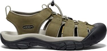 KEEN Newport - чоловічі водяні сандалі з закритим носком, шкіряні (44 EU, Martini Olive Brindle)
