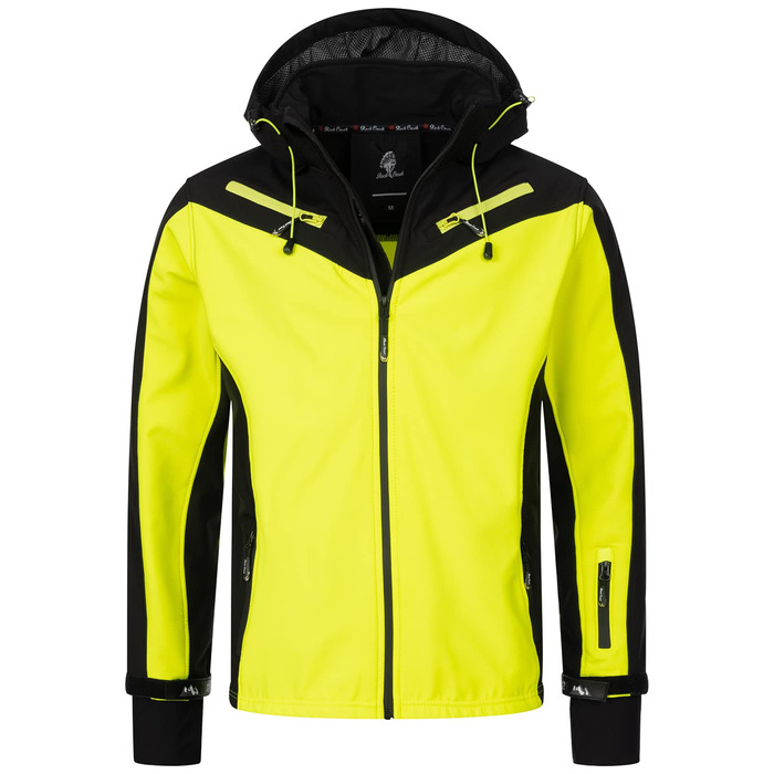 Чоловіча куртка Softshell Rock Creek Outdoor H-286, чорна, розмір 3XL