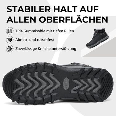 Зимові черевики Mishansha для жінок та чоловіків, теплі, водонепроникні, для ходьби, розмір 36-48, чорний