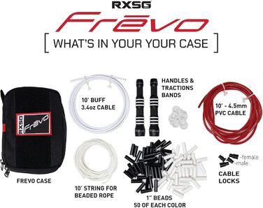 Стрибальний канат Rx Smart Gear Frēvo Freestyle для жінок та чоловіків, швидкісні підшипники для фітнесу, кардіо та тренувань