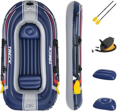 Надувний човен Bestway Hydro-Force 255x127 см з насосом і веслами