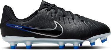 Дитячі футбольні бутси Nike Legend 10 Academy FG/MG - чорний, хромований, синій (35 EU)