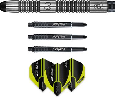 Дартс набір WINMAU Michael Van Gerwen MvG Authentic 22г, професійний, вольфрамовий, Softip, з оперенням і стрижнями