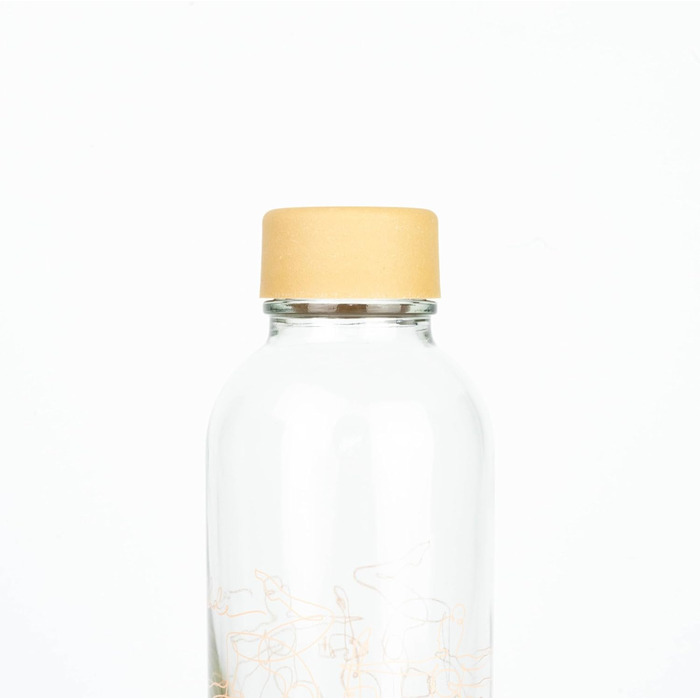 Скляна пляшка для води Carrybottles 0,7 л Inhale & Exhale, спортивна, BPA-free, герметична, для газованої води, виробництво Німеччина