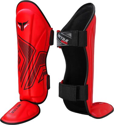 Захист ніг Mytra Fusion для боксу, ММА, Муай Тай та єдиноборств (червоний, S/M)