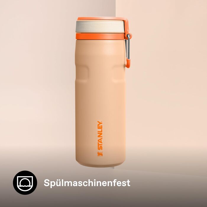 Термос-пляшка STANLEY 1913 IceFlow Bottle Twist Flip 0.47л, помаранчева (Orange Sherbet)