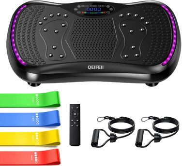 Платформа для вібраційного тренування QEIFEII - 3D вібраційна платформа для схуднення та лімфодренажу, 200 швидкостей, до 181 кг, для дому