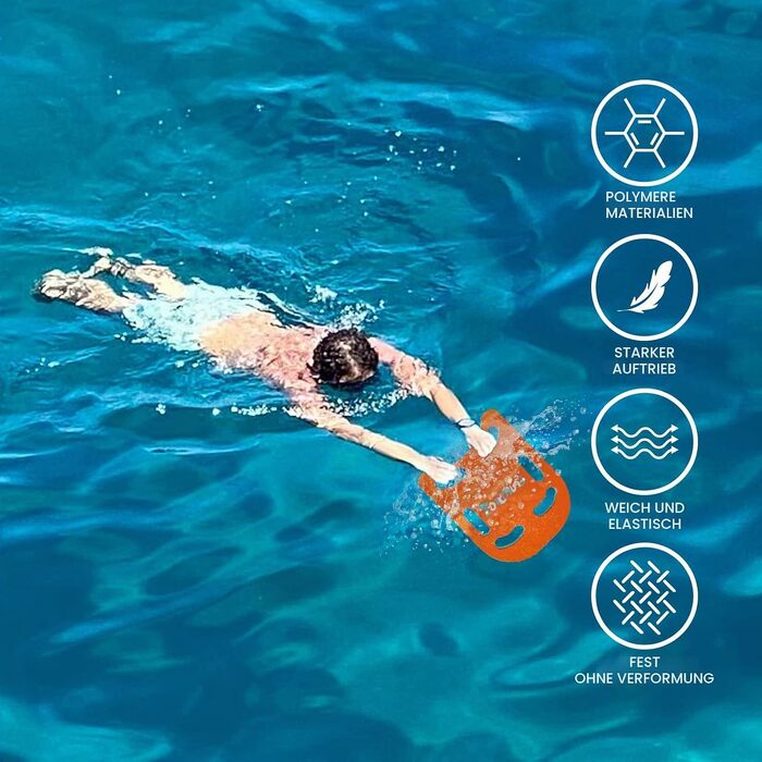 Дошка для плавання FunWater для дітей та дорослих, тренажер для виправлення стилю плавання з пінополіетилену (PE), мультяшний дизайн, 47x37 см, червоно-синя