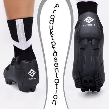 Велосипедні черевики для чоловіків та жінок, MTB, Radsport, сумісні з SPD Cleats, чорні, 44 EU