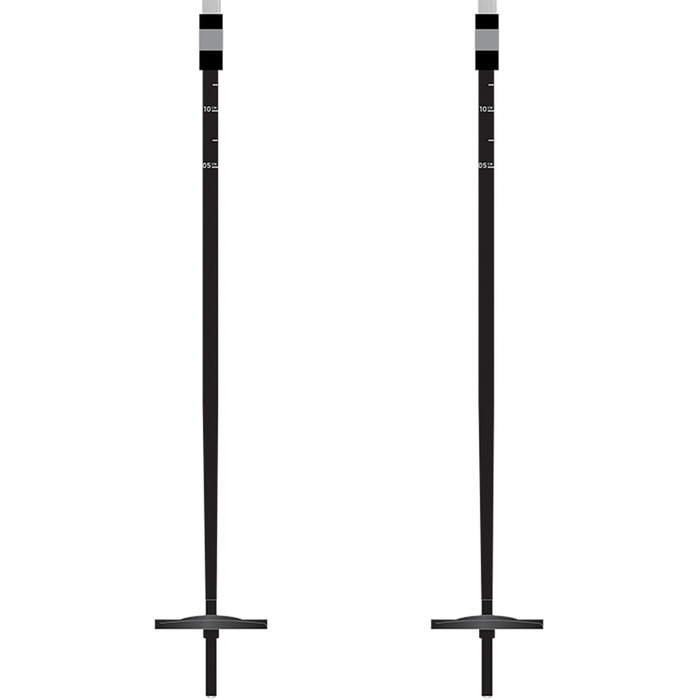 Лижна палиця K2 Lockjaw ALU-Eva для дорослих, алюмінієва, срібляста, 105-145 см