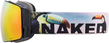 Гірськолижна маска NAKED Optics STORM Tucan з змінними лінзами для чоловіків і жінок, снігова маска для поганої погоди, сноубордична окуляри
