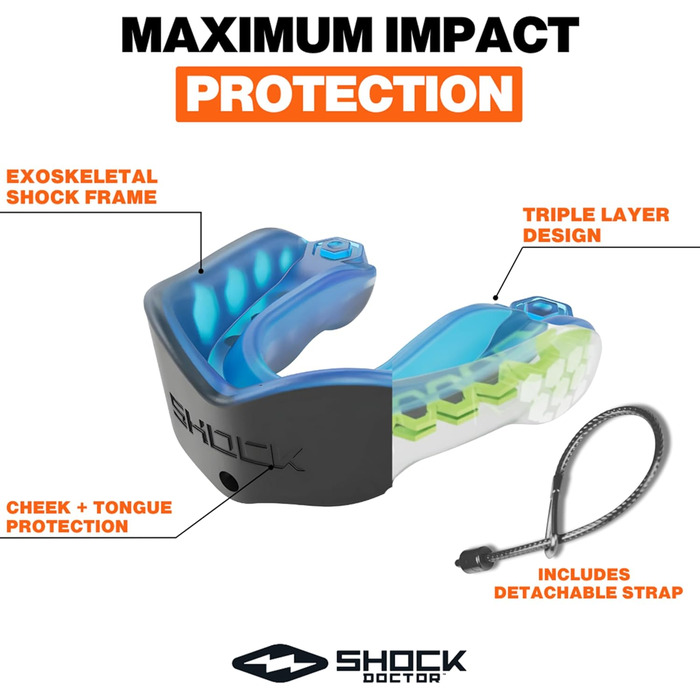 Капа для боксу ShockDoctor Gel Max Flavor Fusion Pink (для дорослих/підлітків 11+)