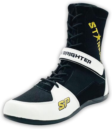 Боксерські чоботи Starpro Superior - для боксу, ММА, муай-тай, кікбоксингу, спарингу. Зручні боксерські кросівки для кікбоксингу, бодібілдингу та екстремальних видів спорту. Гумова підошва, розмір 41 EU, білі.