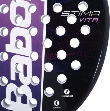 Ракетка для падел-тенісу Babolat Stima Vita, фіолетова, для початківців, легка та збалансована