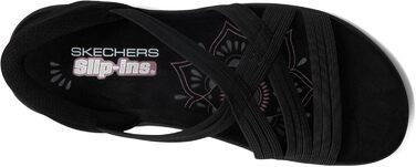 Скеchers Reggae Slim-Simply Stretch: жіночі спортивні сандалі, чорні (35 EU)
