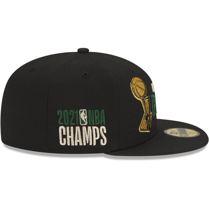 Кепка New Era 59Fifty з логотипом NBA Champions Milwaukee Bucks (1956-1957) - чорна