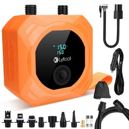 Електричний насос для SUP Lytool 50 PSI з автовимкненням для дощок, човнів, каяків, шин авто та велосипедів (12V)