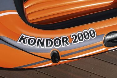 Надувний човен Bestway Kondor 2000, 188x98x30 см, для 1 дорослого і 1 дитини, комплект