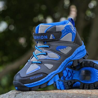 Дитячі трекінгові черевики Wanderschuhe для хлопчиків, водонепроникні, розмір 31-40 (35.5 EU), блакитні