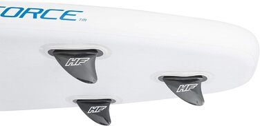Надувна SUP-дошка Hydro Force Oceana 305 см з комплектом для каяка, сидінням, рюкзаком, насосом і веслом, біло-синя