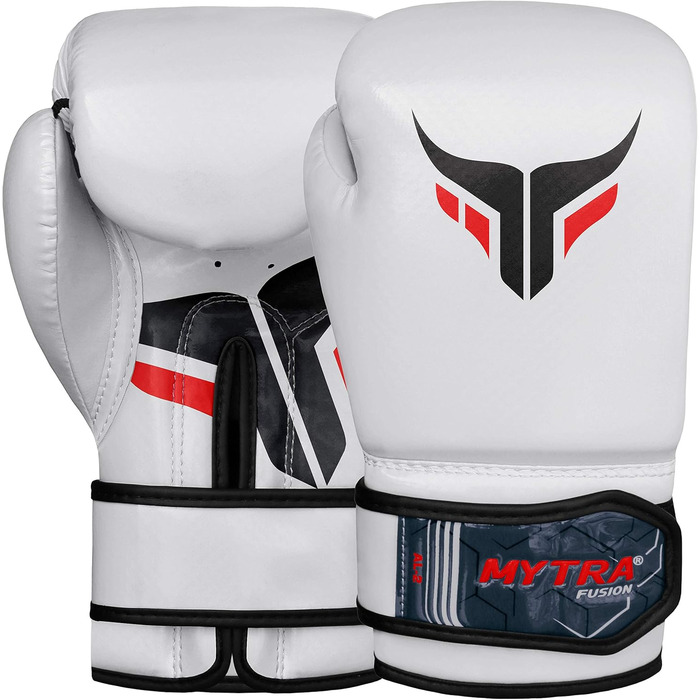 Дитячі боксерські рукавички Mytra Fusion 4oz для спарингів та тренувань MMA, кікбоксингу, білі