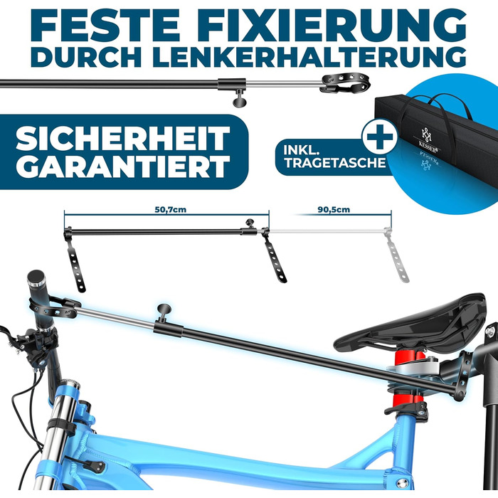 Підставка для збирання та ремонту велосипедів KESSER® Profi, до 30 кг, з органайзером для інструментів та магнітним відділенням, обертається, червона