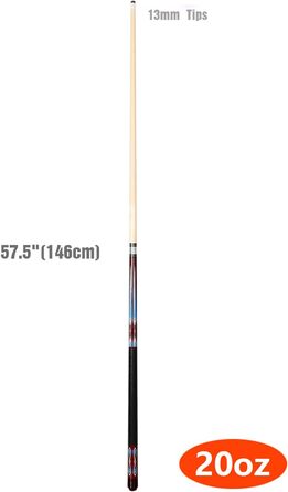 Набір більярдних київ Moyan (2 шт.), 58 дюймів, 2 частини, кленовий