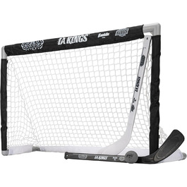 Набір для хокею Franklin Sports NHL Mini - Коліна, м'яч та 2 ключки. Офіційний набір хокею NHL Los Angeles Kings 2